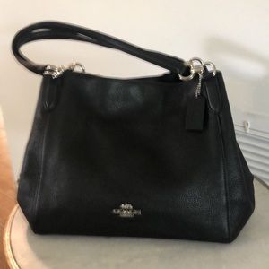 COACH Large Black Leather Handbag!! $95.00